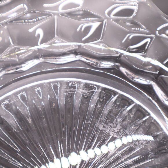 Fostoria American Pattern Clear Dessert Salad Plates Set of Four 8.5" 2 pc. vtg - Picture 6 of 8